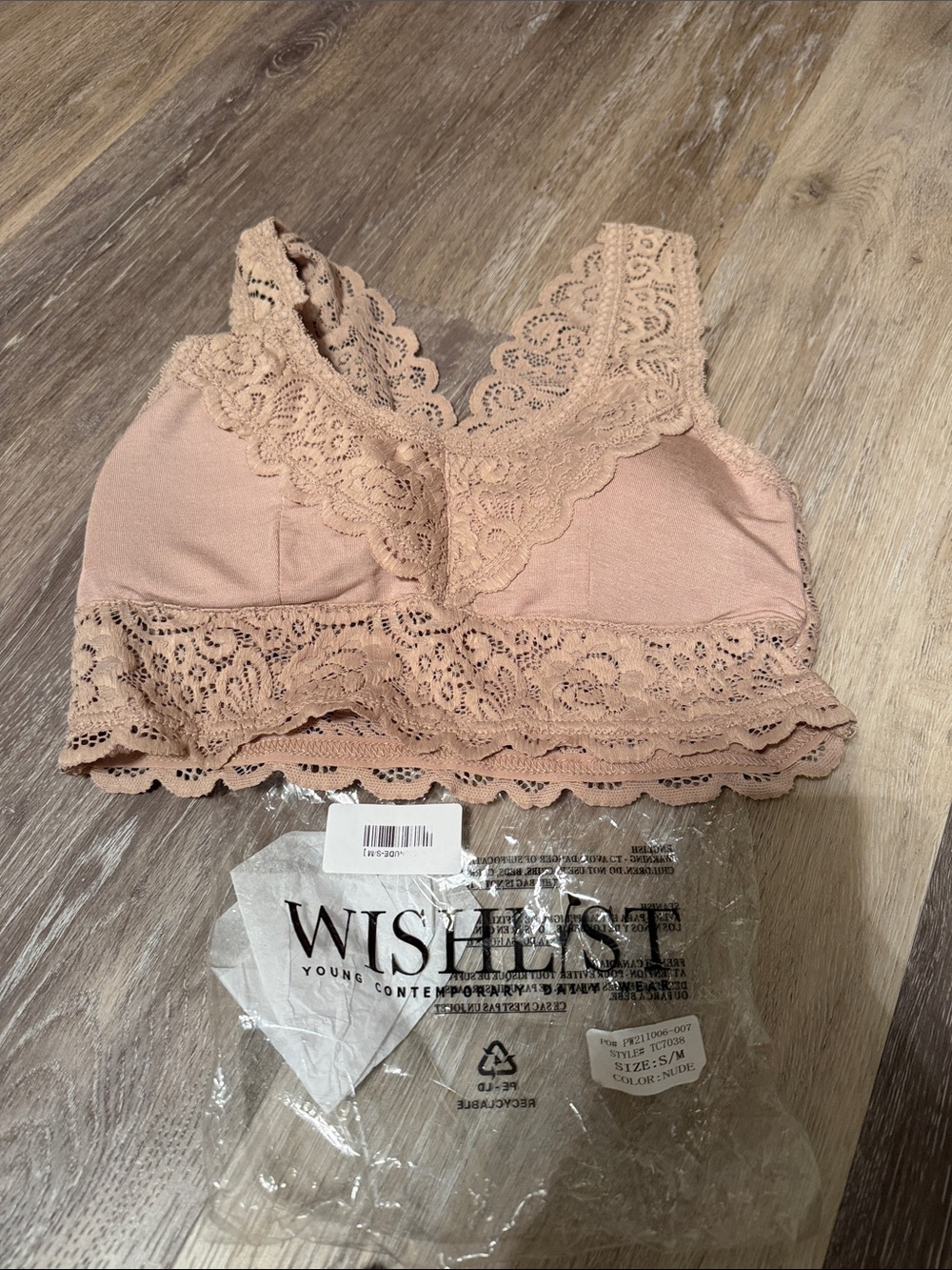 Wishlist Lace Bralette in Nude